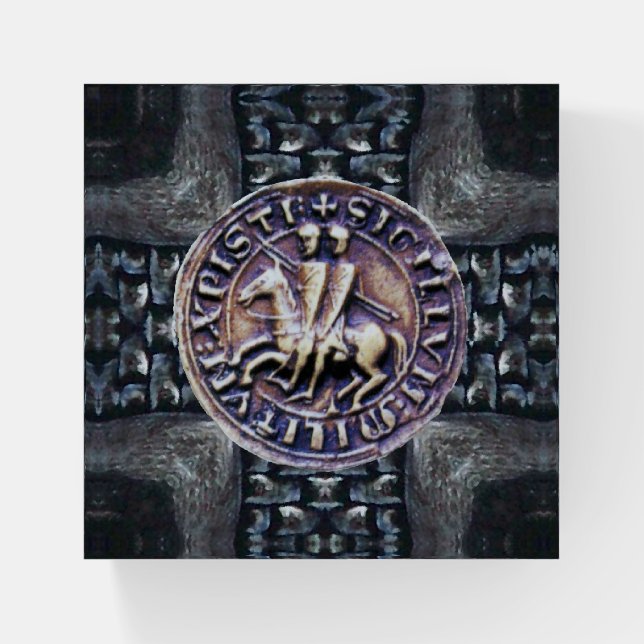 SEAL OF THE KNIGHTS TEMPLAR  PAPERWEIGHT (Front)