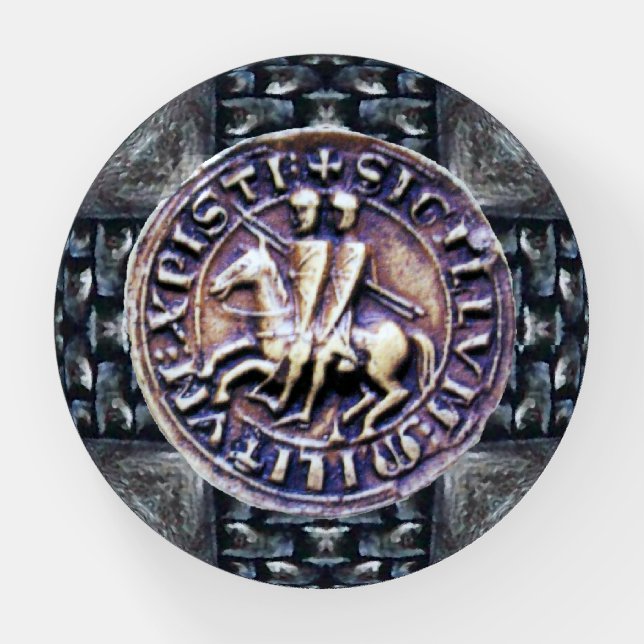 SEAL OF THE KNIGHTS TEMPLAR  PAPERWEIGHT (Front)