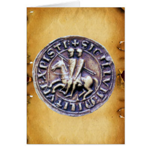 SEAL OF THE KNIGHTS TEMPLAR parchment Cards