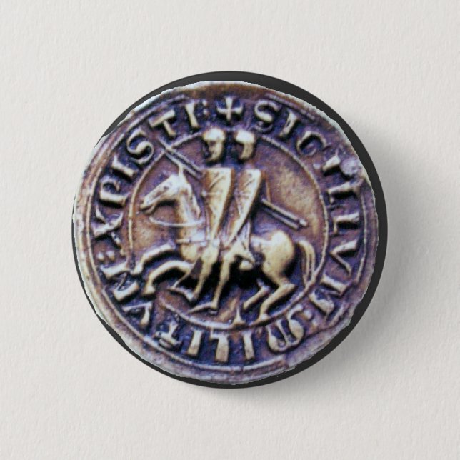 SEAL OF THE KNIGHTS TEMPLAR PINBACK BUTTON (Front)