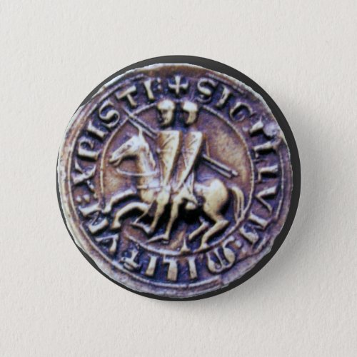 SEAL OF THE KNIGHTS TEMPLAR PINBACK BUTTON