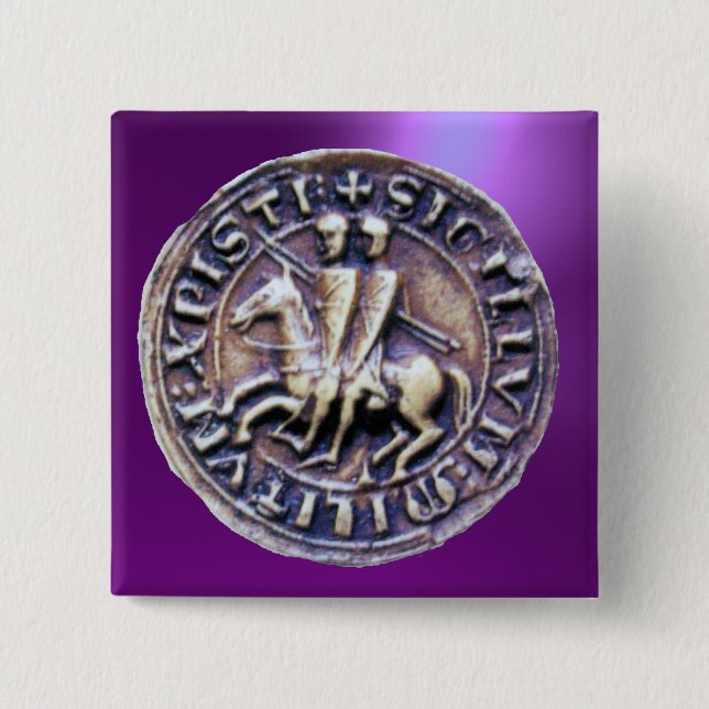 SEAL OF THE KNIGHTS TEMPLAR PINBACK BUTTON (Front)
