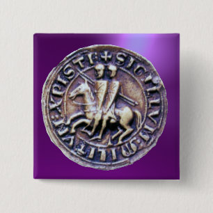 SEAL OF THE KNIGHTS TEMPLAR PINBACK BUTTON