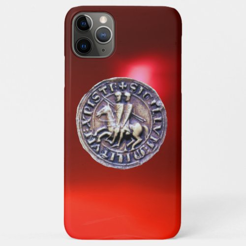 SEAL OF THE KNIGHTS TEMPLAR red iPhone 11 Pro Max Case