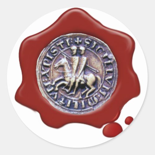 SEAL OF THE KNIGHTS TEMPLAR  Red Wax White