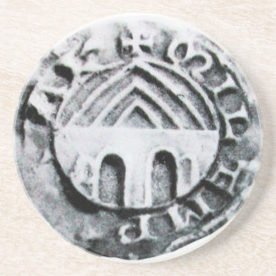 SEAL OF THE KNIGHTS TEMPLAR SANDSTONE COASTER