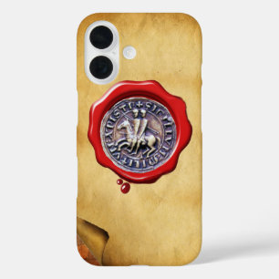 SEAL OF THE KNIGHTS TEMPLAR wax parchment iPhone 16 Case
