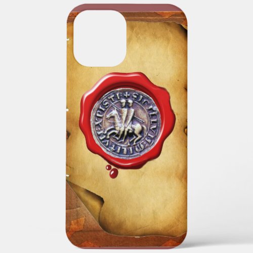 SEAL OF THE KNIGHTS TEMPLAR wax parchment iPhone 12 Pro Max Case