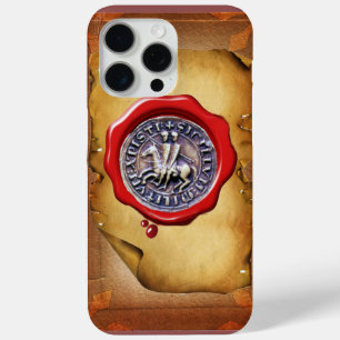 SEAL OF THE KNIGHTS TEMPLAR wax parchment iPhone 15 Pro Max Case