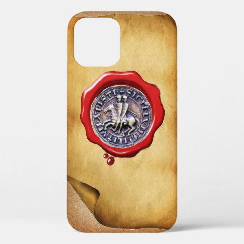 SEAL OF THE KNIGHTS TEMPLAR wax parchment iPhone 12 Case