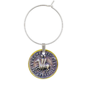 SEAL OF THE KNIGHTS TEMPLAR WINE CHARM