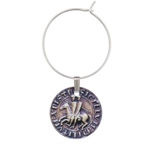 SEAL OF THE KNIGHTS TEMPLAR WINE CHARM