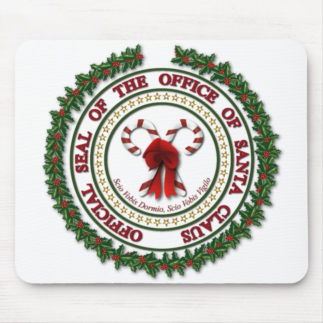Seal of the Office of Santa Claus Mousepad (Front)
