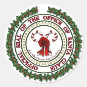 Seal of the Office of Santa Claus Stickers