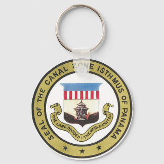 SEAL OF THE PANAMA CANAL ZONE KEYCHAIN