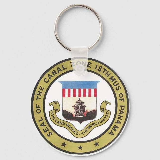 SEAL OF THE PANAMA CANAL ZONE KEYCHAIN (Front)