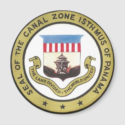 SEAL OF THE PANAMA CANAL ZONE MAGNET