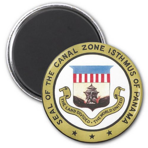 SEAL OF THE PANAMA CANAL ZONE MAGNET