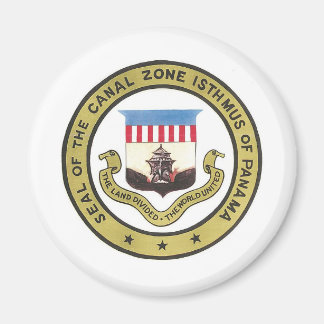 SEAL OF THE PANAMA CANAL ZONE MAGNET