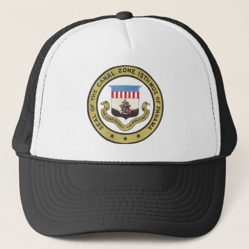 SEAL OF THE PANAMA CANAL ZONE TRUCKER HAT