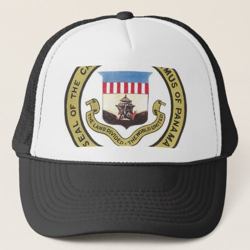 SEAL OF THE PANAMA CANAL ZONE TRUCKER HAT