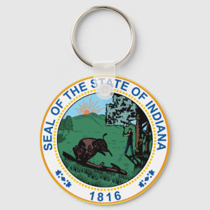 Seal of the State of Indiana Keychain