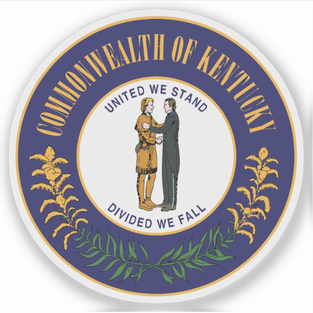  Seal of the state of Kentucky, USA Sticker (Front)