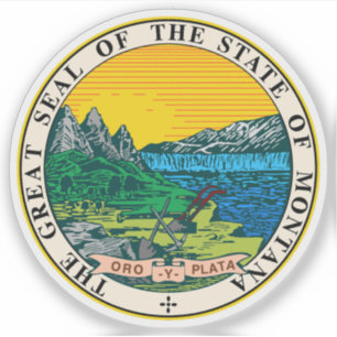 Seal of the state of Montana, USA Sticker