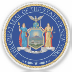 Seal of the state of New York, USA Sticker