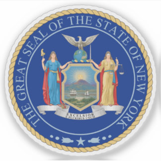 Seal of the state of New York, USA Sticker
