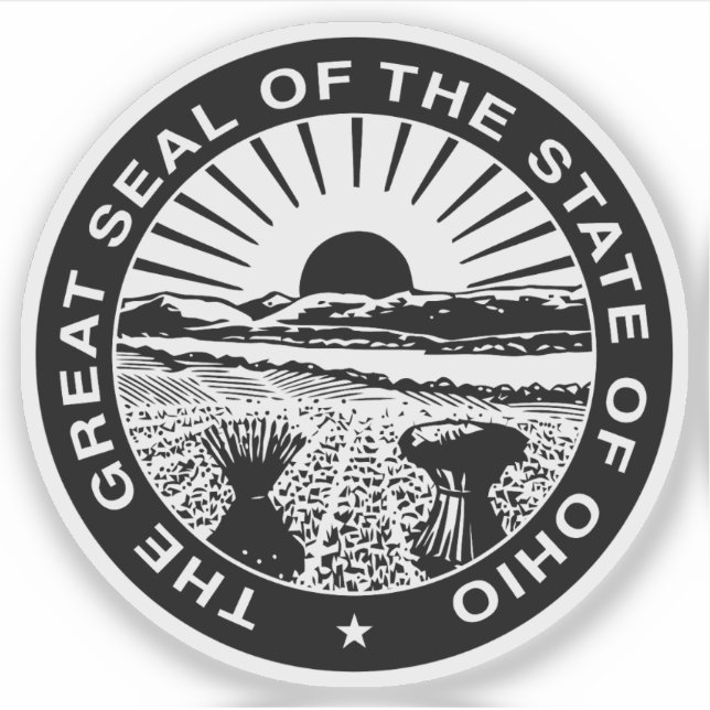 Seal of the state of Ohio, USA Sticker (Front)
