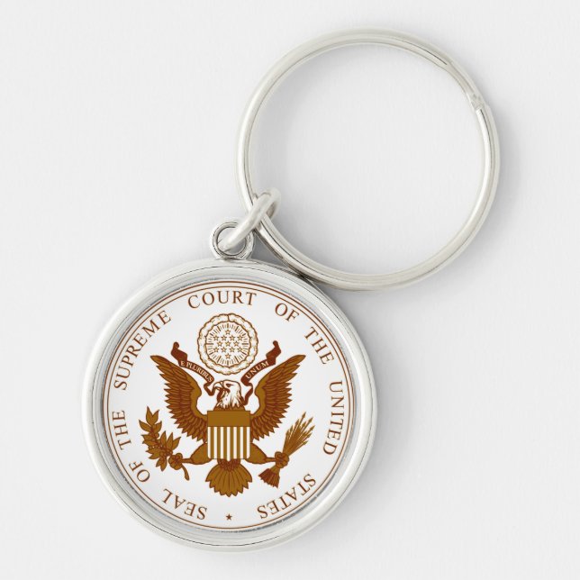 Seal Of The Supreme Court Keychain (Front)