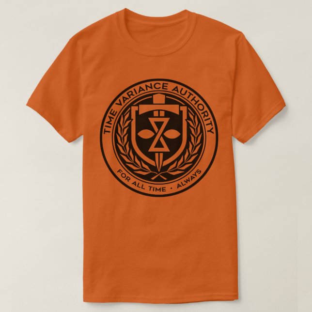 Seal of The Time Variance Auity Black T-Shirt (Design Front)