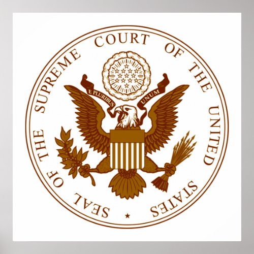 Seal Of The United States Supreme Court Poster