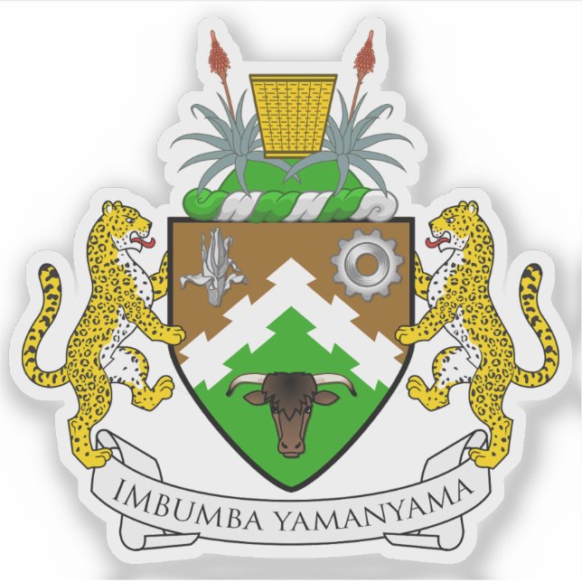 Seal of Transkei, the Republic of South Africa Sticker (Front)