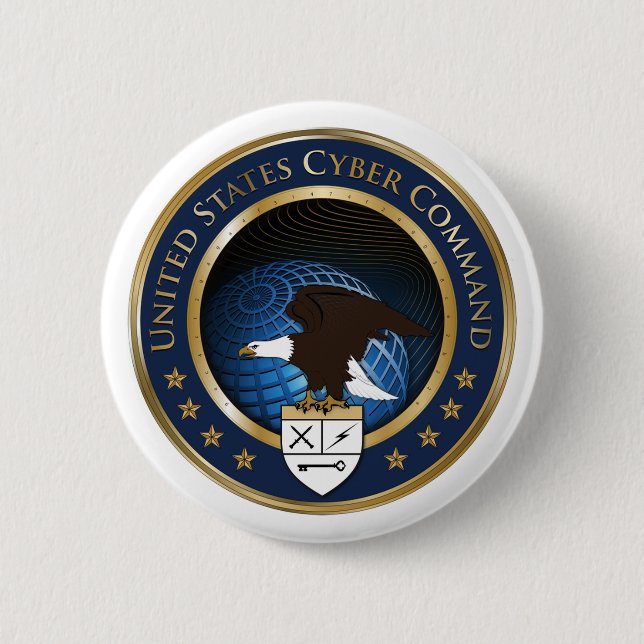 Seal of US Cyber Command Button (Front)