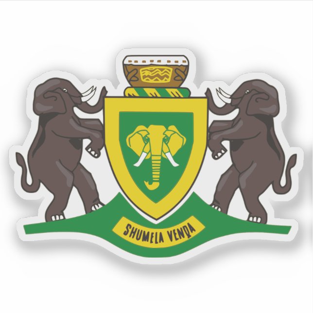 Seal of Venda, the Republic of South Africa Sticker (Front)
