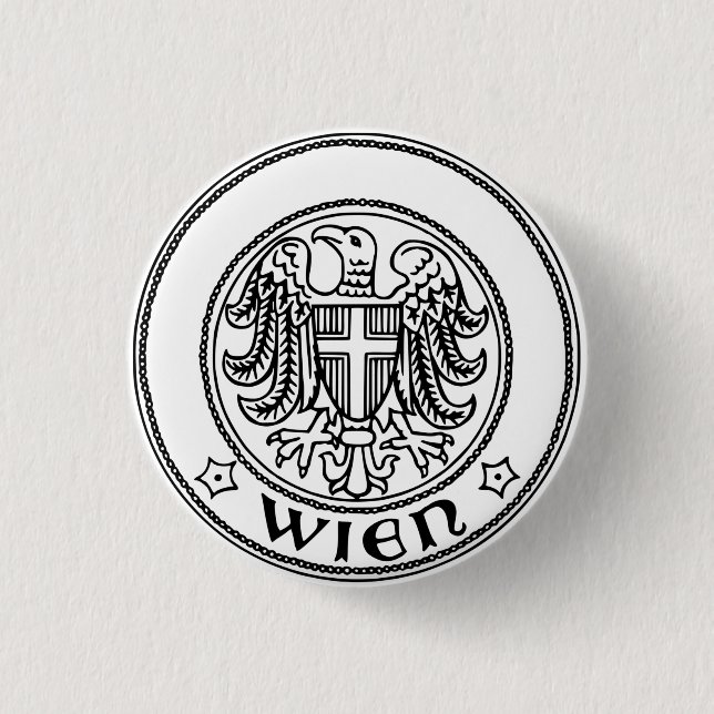 Seal of Vienna, AUSTRIA Button (Front)