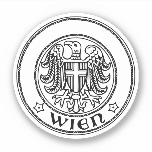 Seal of Vienna, AUSTRIA Sticker (Front)