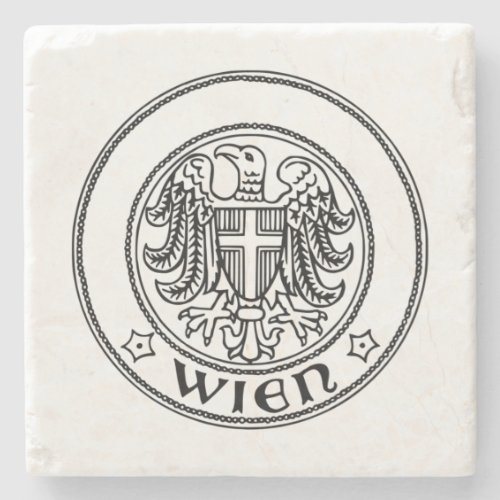 Seal of Vienna AUSTRIA Stone Coaster