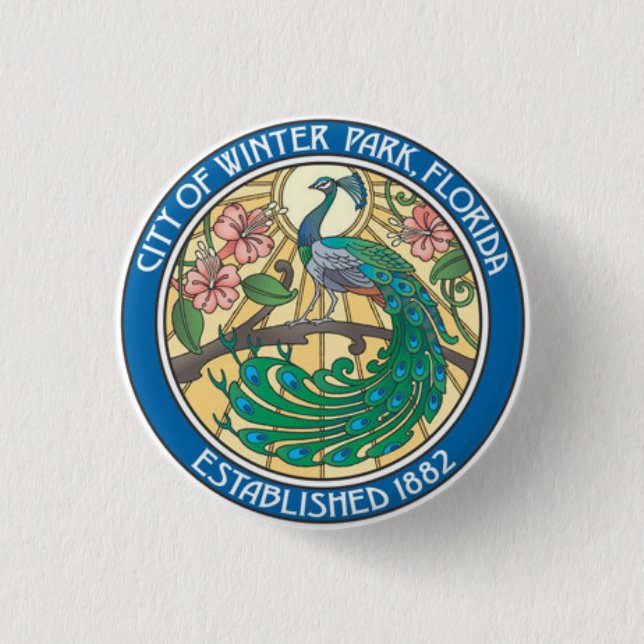 Seal of Winter Park, Florida Button (Front)