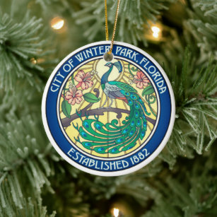 Seal of Winter Park, Florida Ceramic Ornament