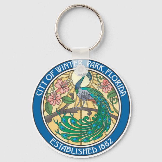 Seal of Winter Park, Florida Keychain (Front)