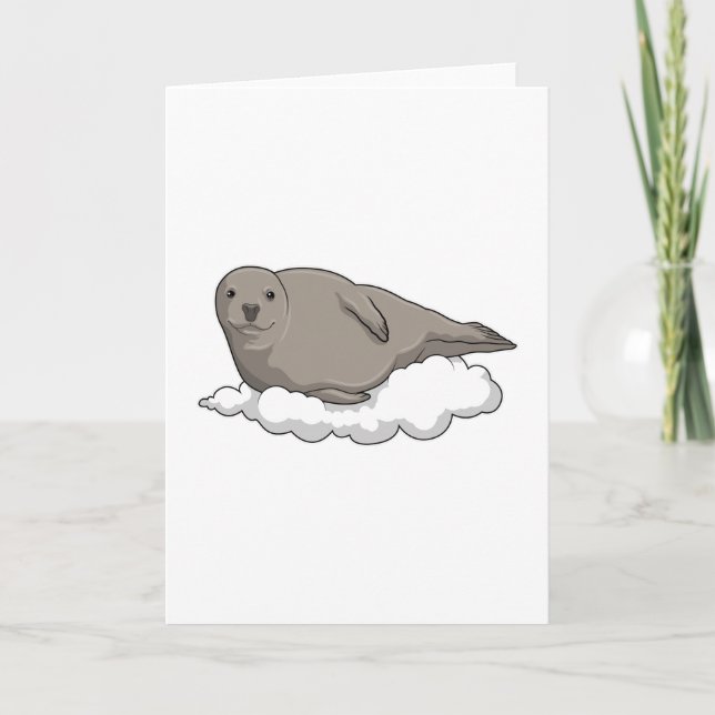 Seal on Clouds Card (Front)