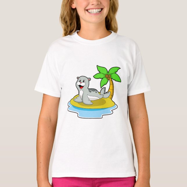 Seal on Island T-Shirt (Front)