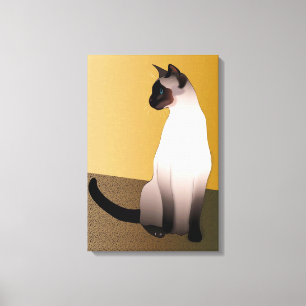 Seal Point Siamese Cat Canvas Print