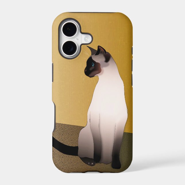 Seal Point Siamese Cat Iphone Case (Back)