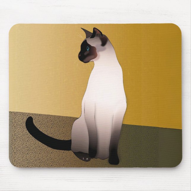 Seal Point Siamese Cat Mouse Pad (Front)