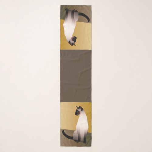 Seal Point Siamese Cat Scarf