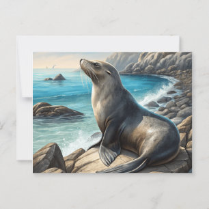 Seal Postcard